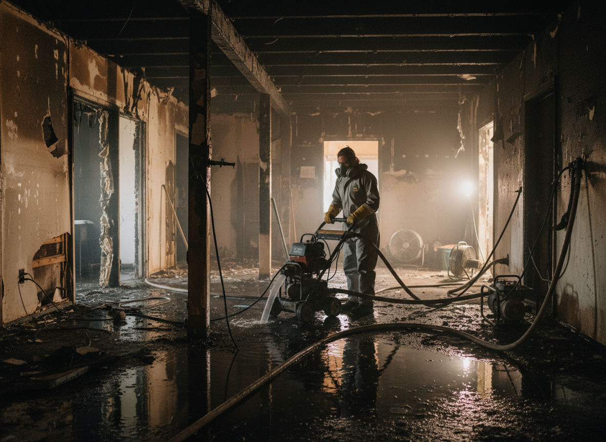 Water Damage Remediation After Fire in Clinton, WA
